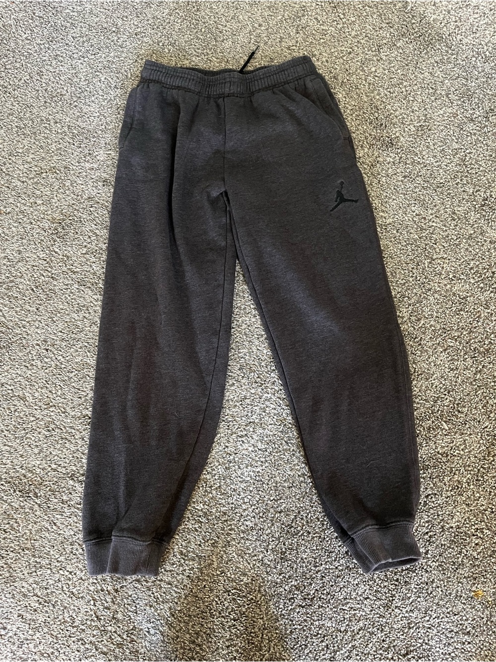 Jordan Youth Dark Gray/Black Joggers with Jumpman